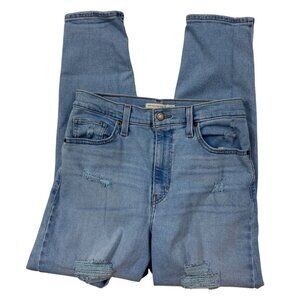 Levis High Rise Mom stretch distressed Jeans women's 28